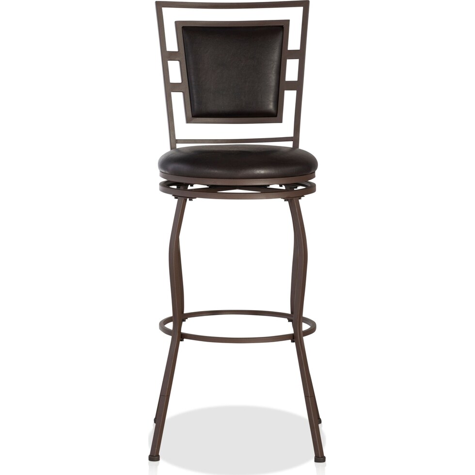 silas dark brown bar stool   