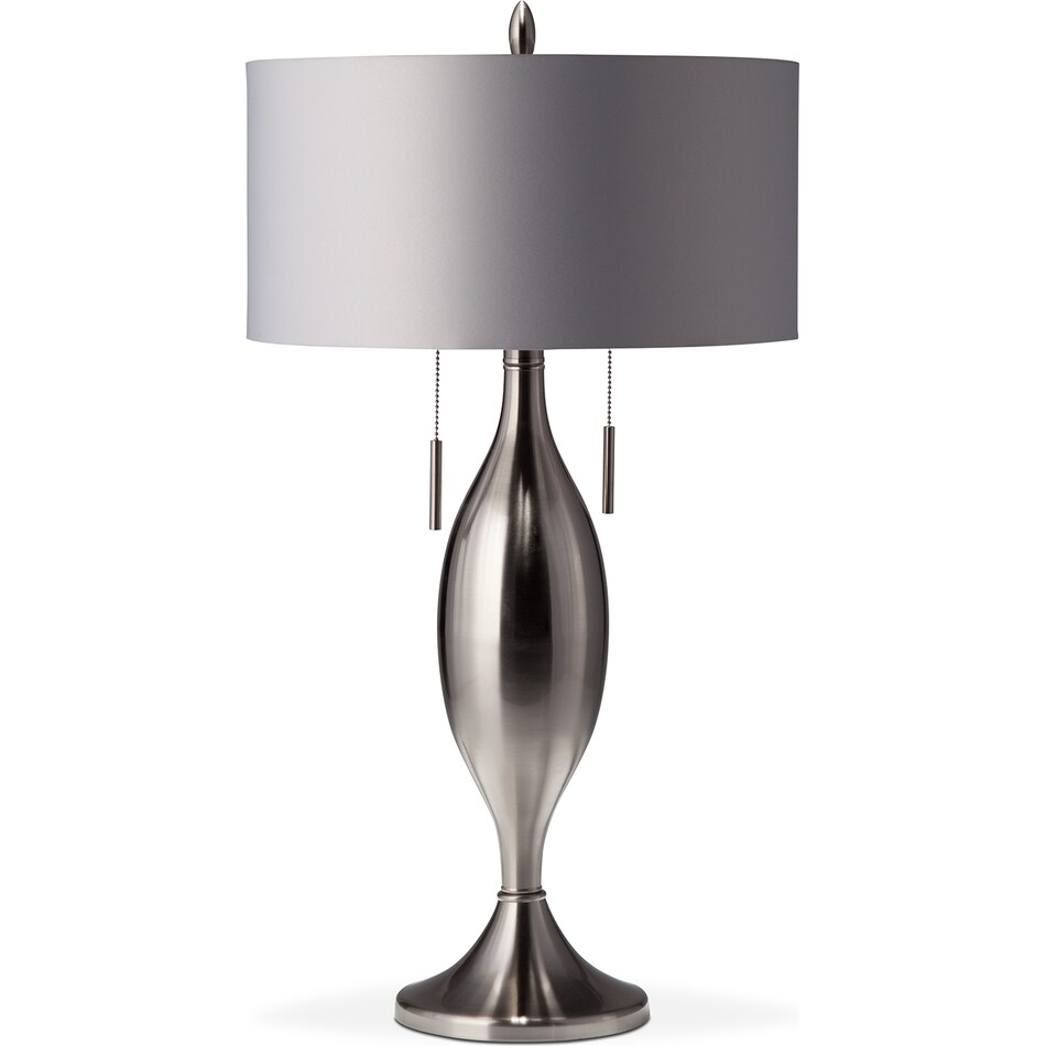 silver tassel metal table lamp   