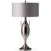 silver tassel silver table lamp   