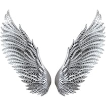 silver wings silver wall art   