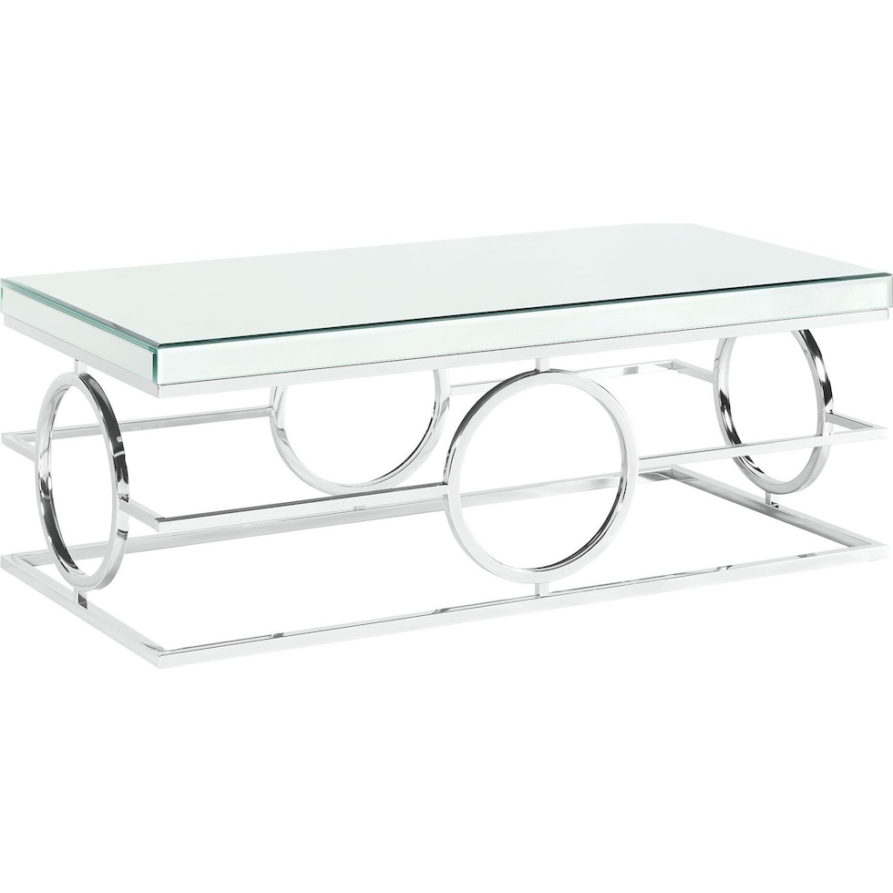 silver coffee table   