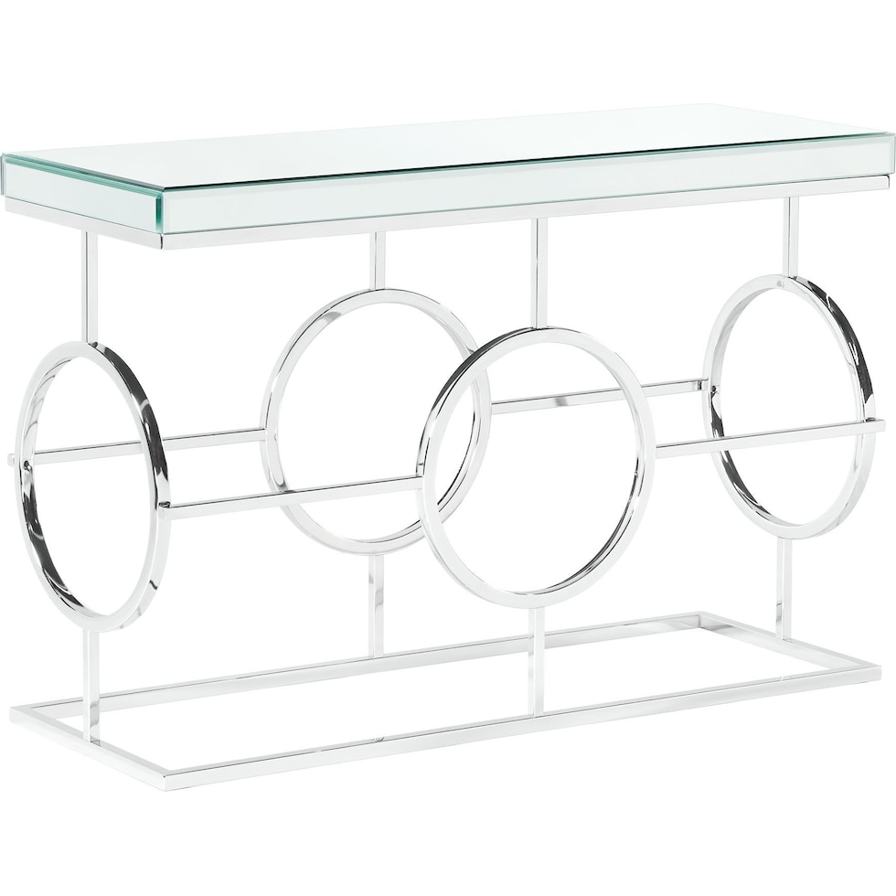 silver console table   