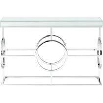 silver console table   