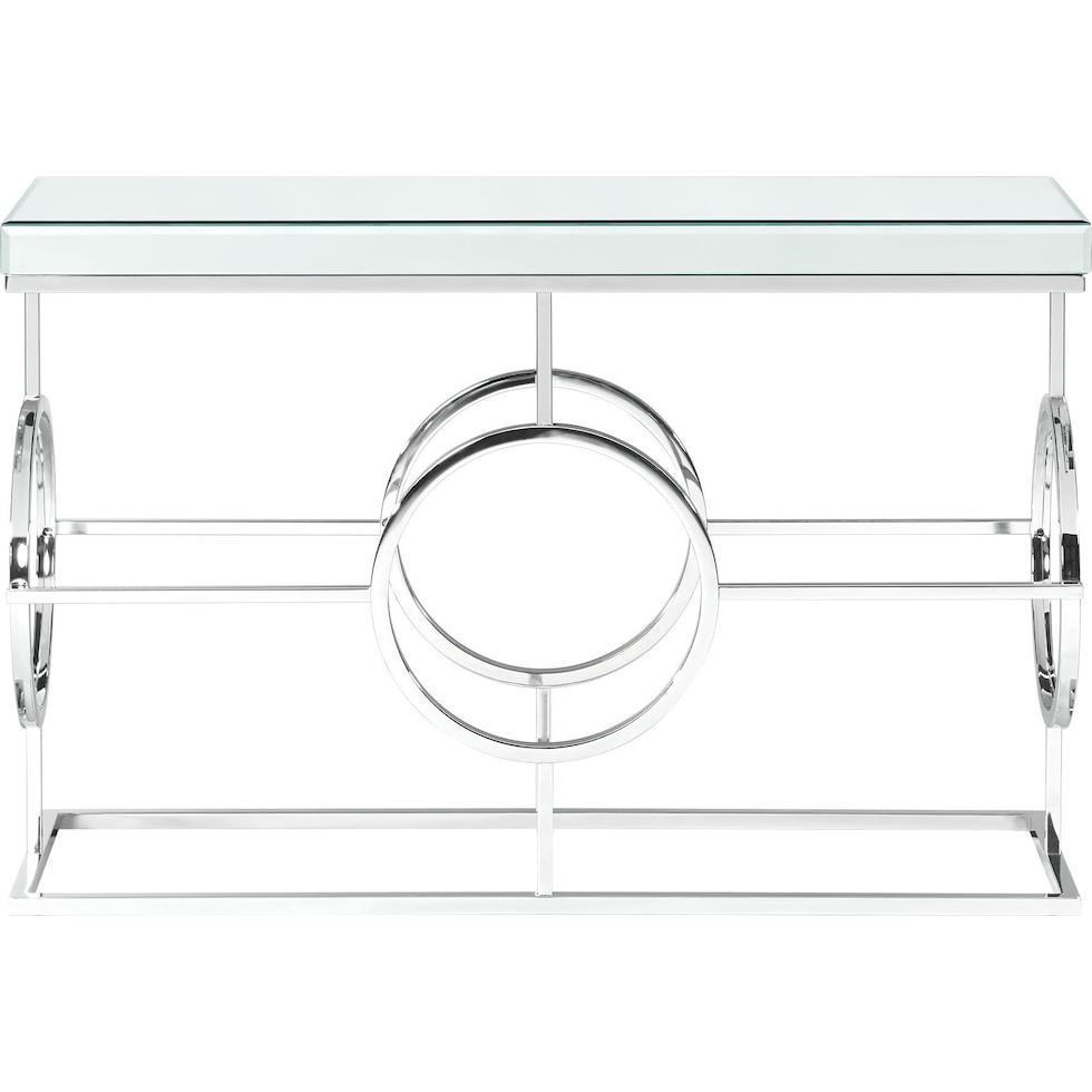 silver console table   