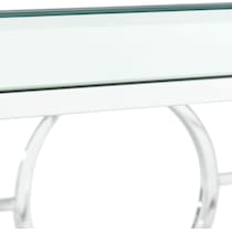 silver console table   