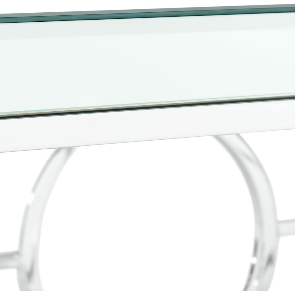 silver console table   