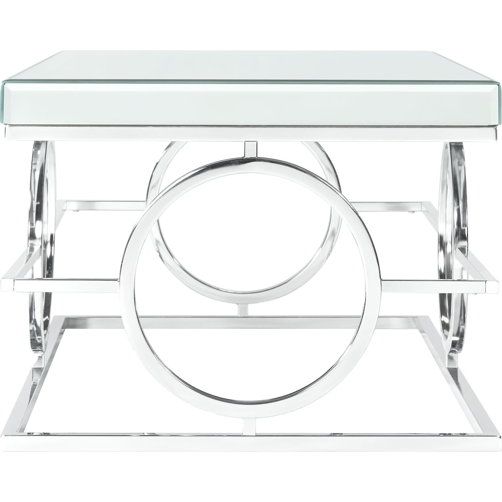 silver end table   