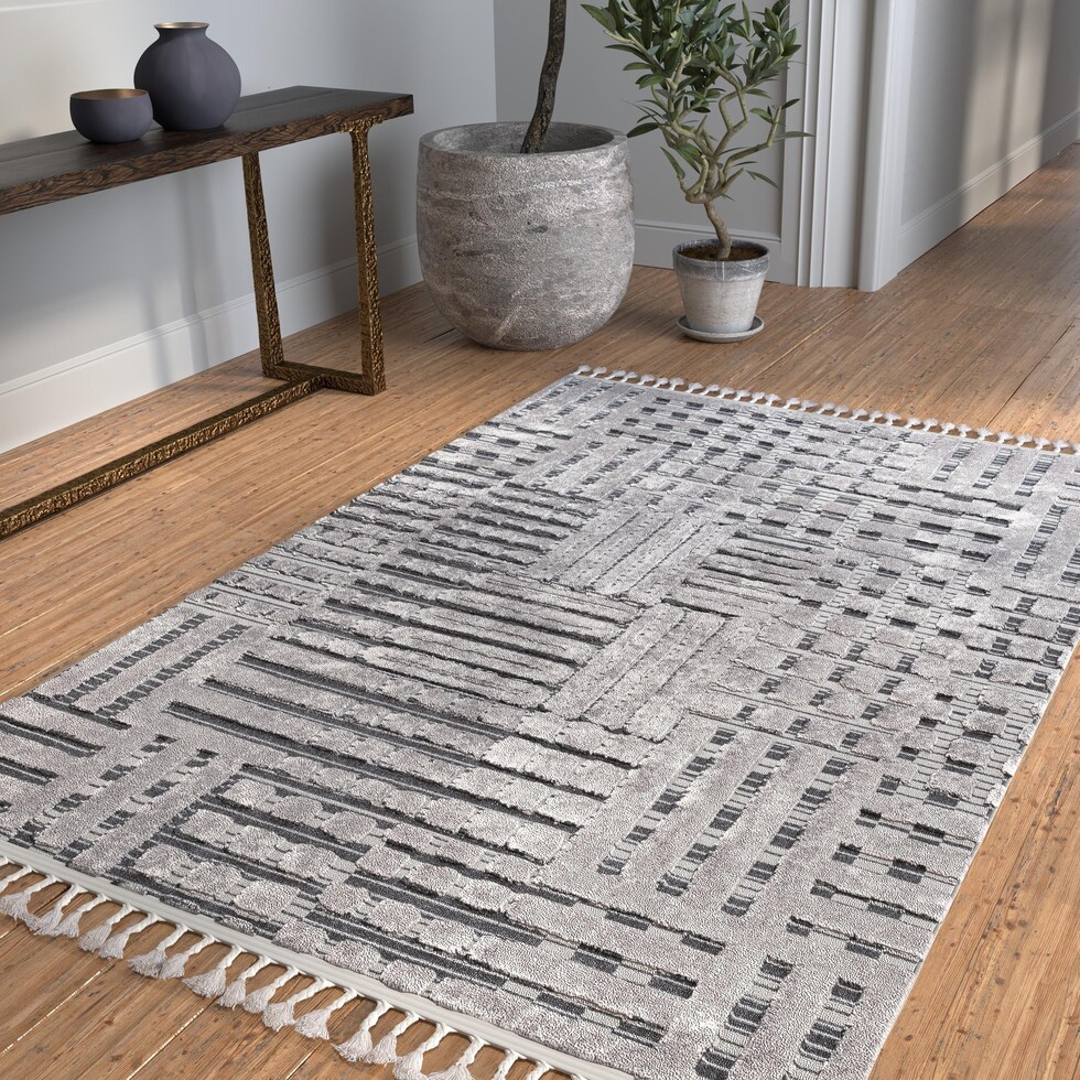silver rug   