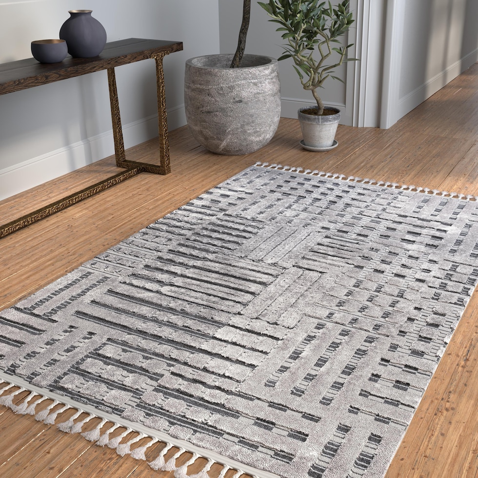 silver rug   