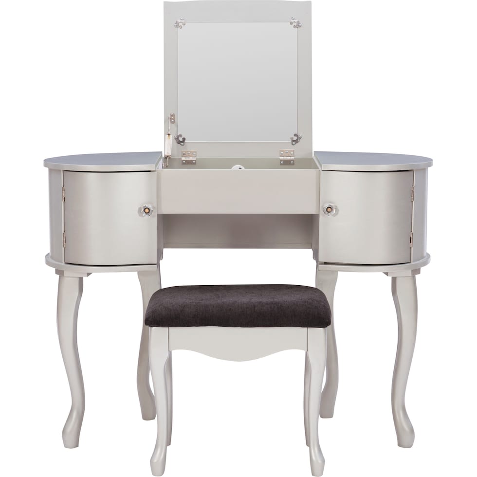 silvia silver vanity   