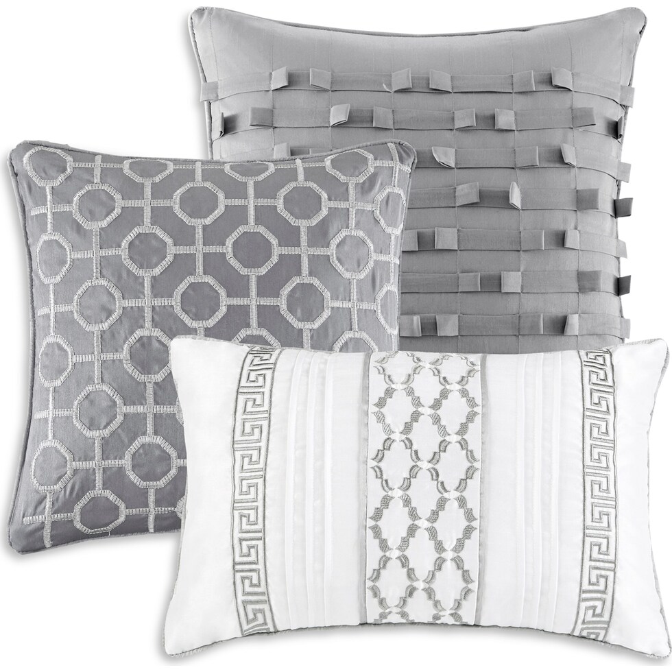 simon gray california king bedding set   