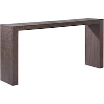 simona dark brown console table   