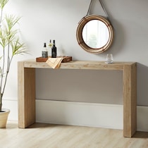 simona neutral console table   