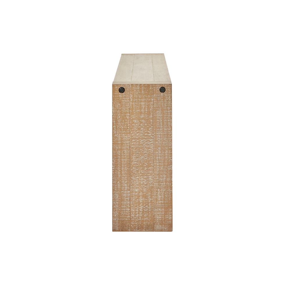 simona neutral console table   