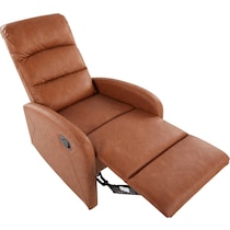 simone dark brown manual recliner   