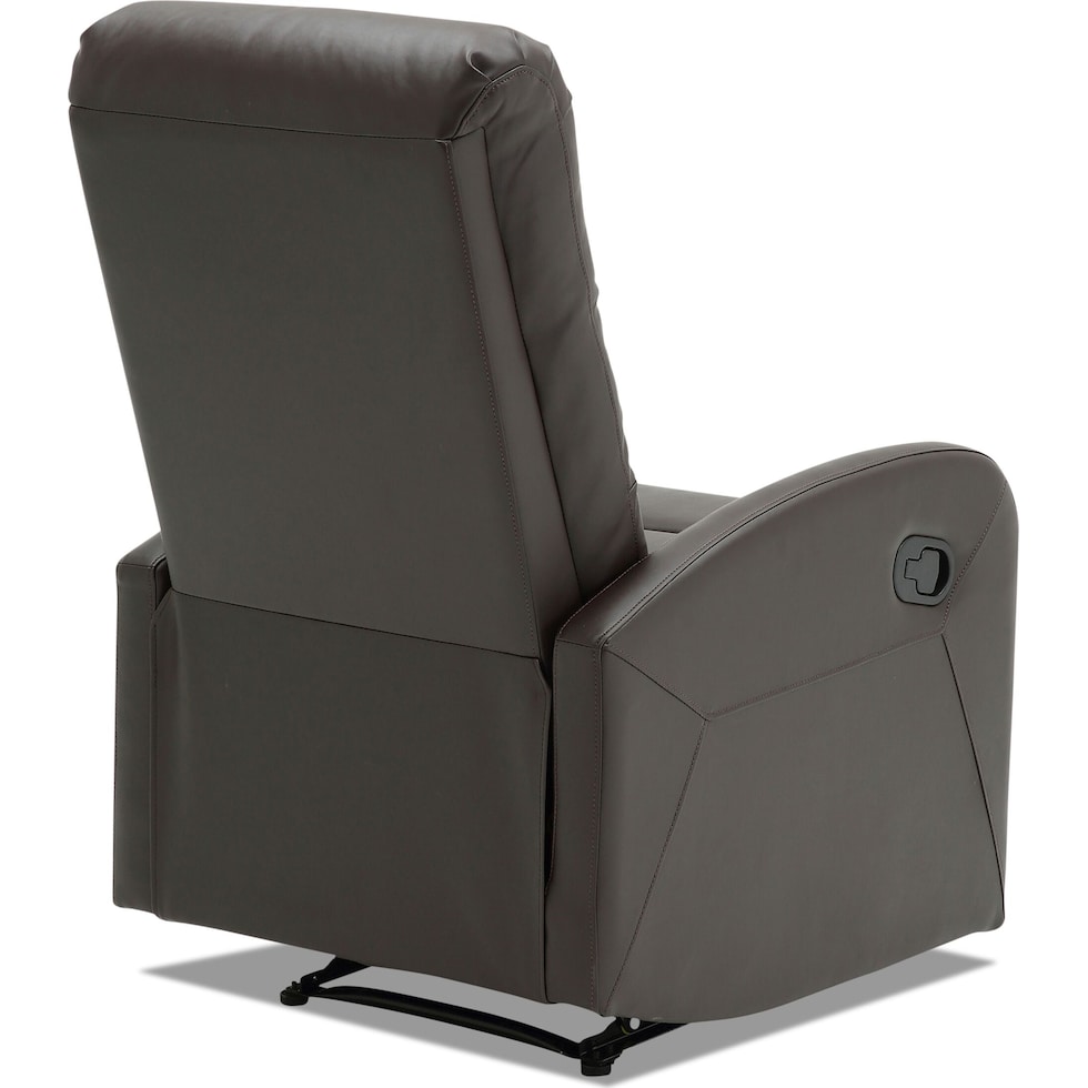 simone dark brown recliner   