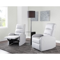 simone gray recliner   