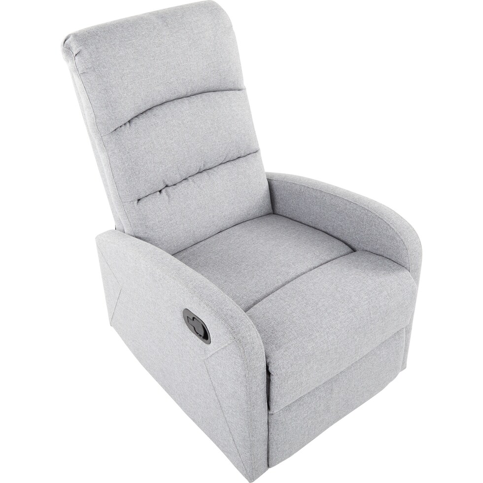 simone gray recliner   