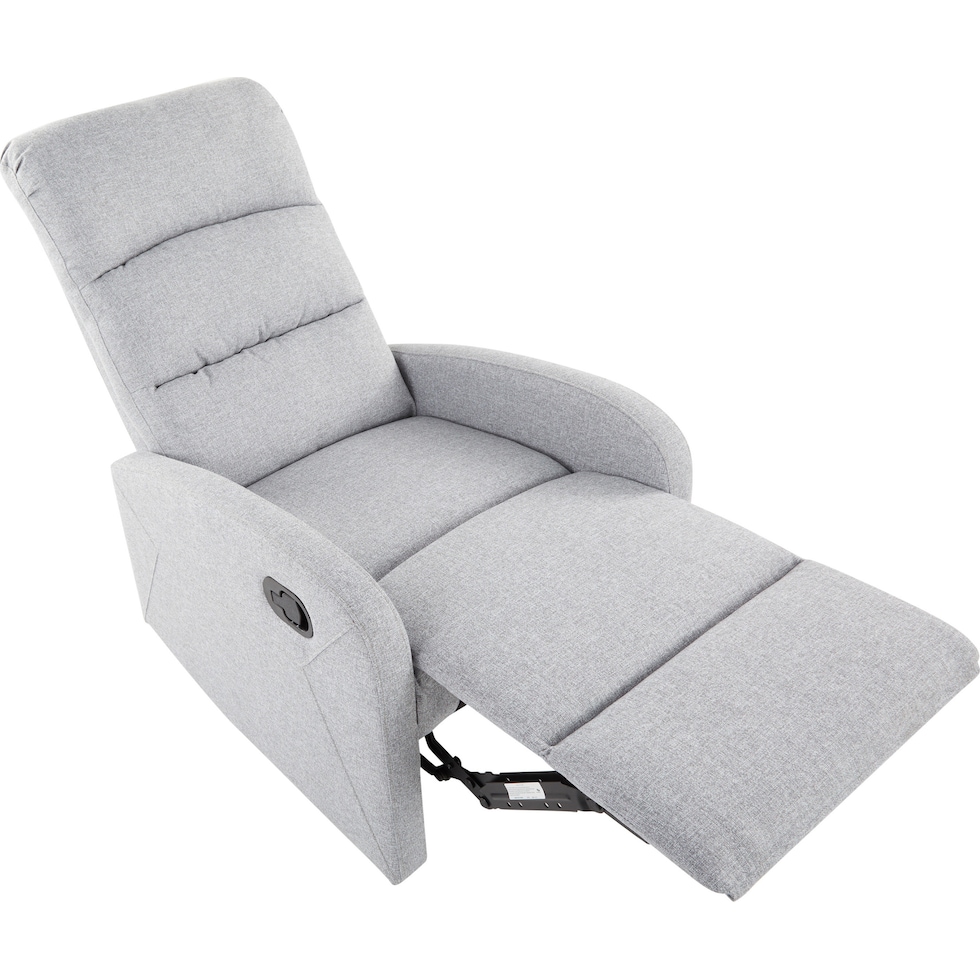 simone gray recliner   