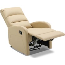 simone light brown manual recliner   