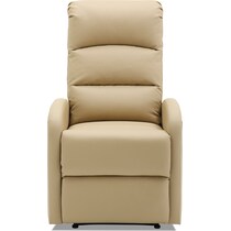 simone light brown manual recliner   