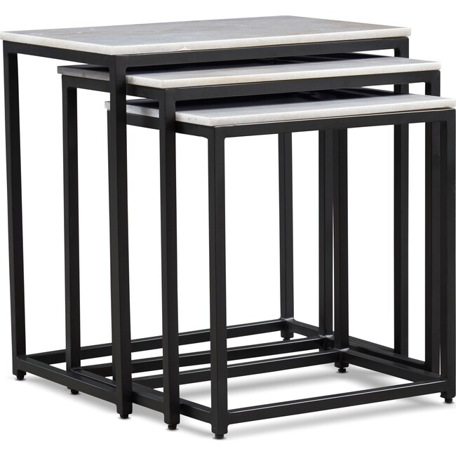 Accent and Occasional Furniture - Simplicity Marble Nesting Tables
