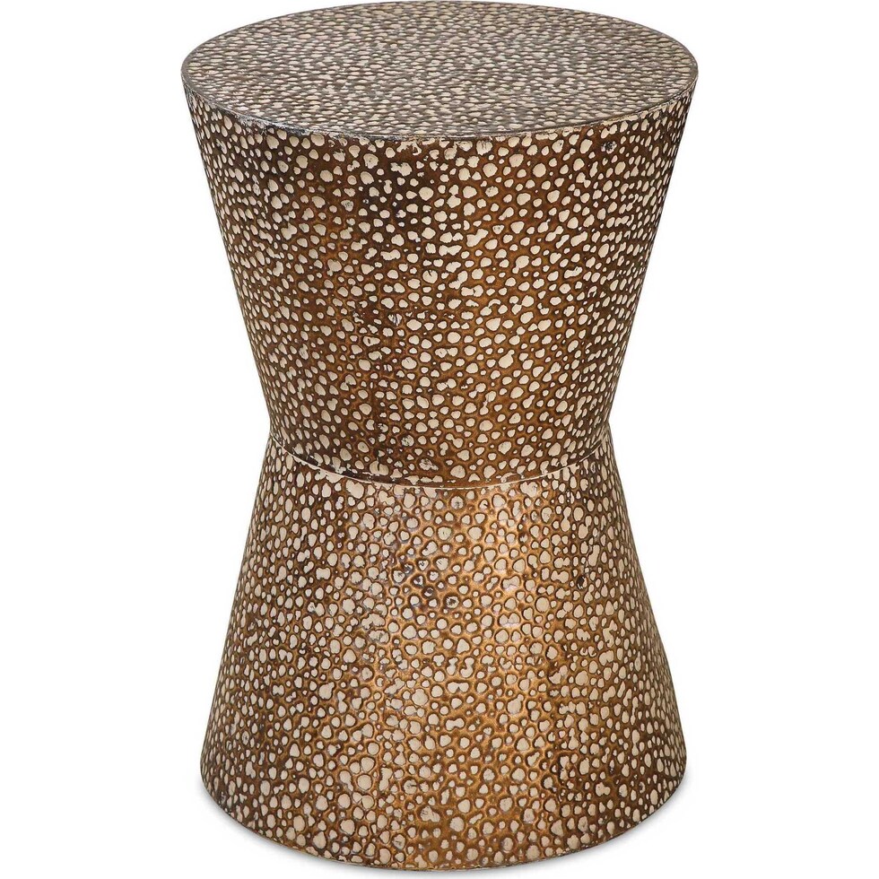 singer gold accent table   