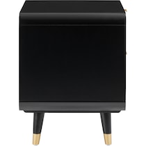 sirona black nightstand   