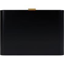 sirona black nightstand   