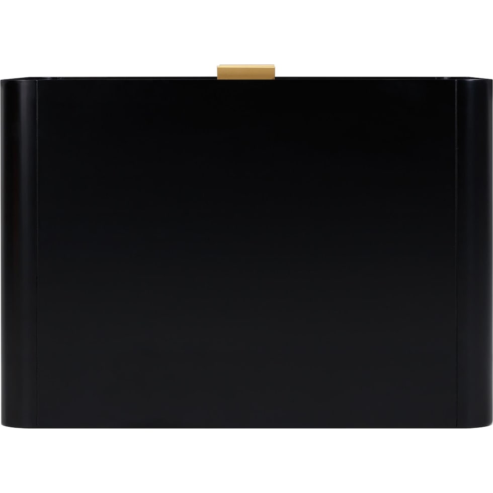 sirona black nightstand   
