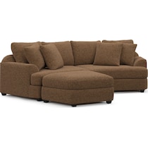 skylar dark brown sectional   