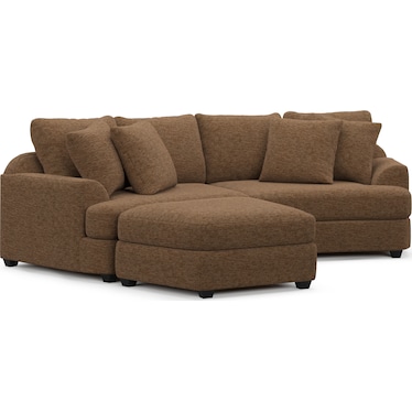 Skylar 3-Piece Sectional with Ottoman