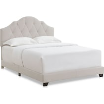 skylar gray queen upholstered bed   