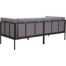 skyline dark brown outdoor sofa   