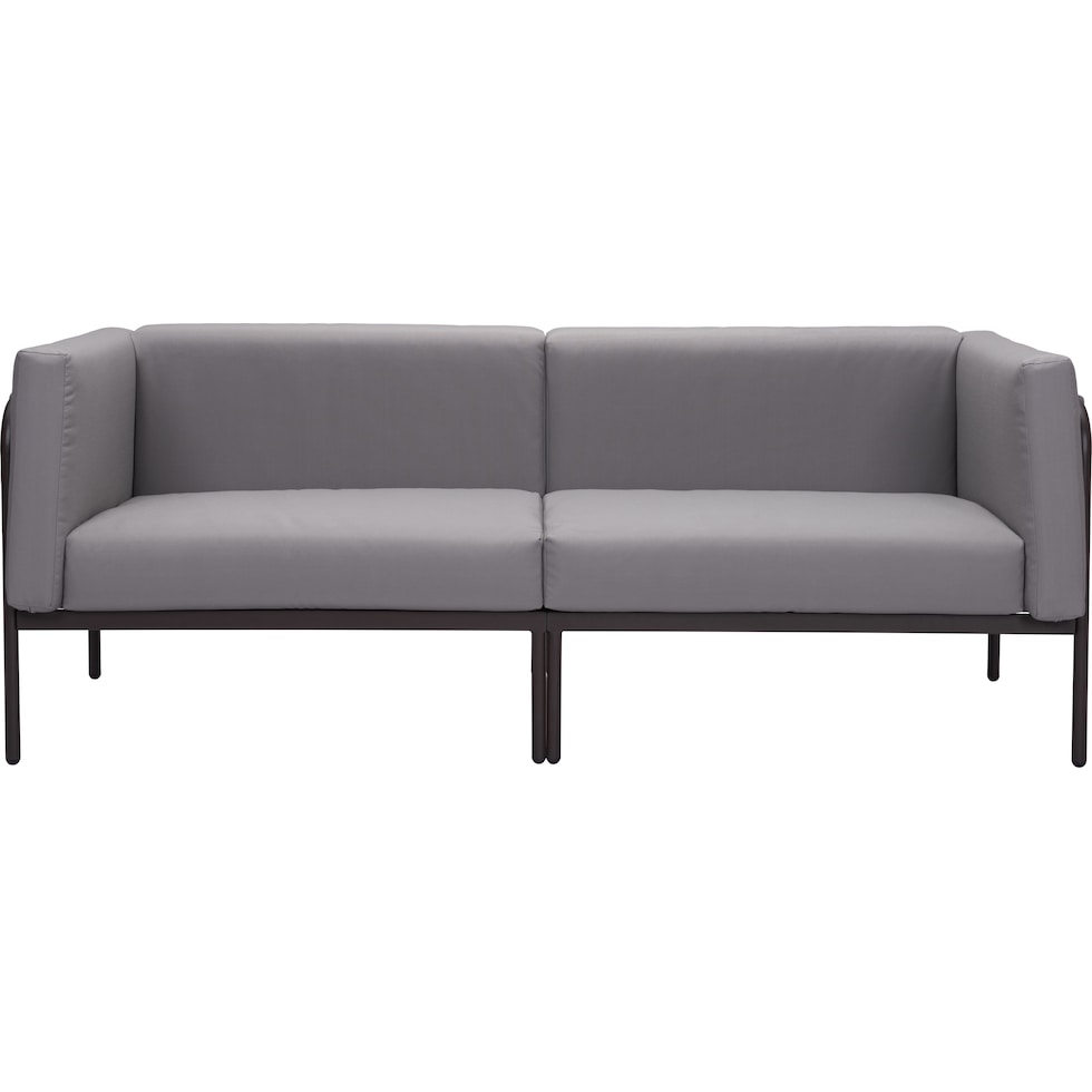 skyline dark brown outdoor sofa   