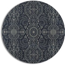 sleek blue rug   