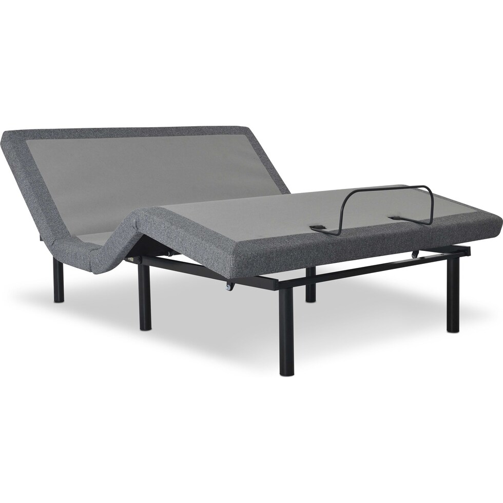 sleepfunction  gray king adjustable foundation   