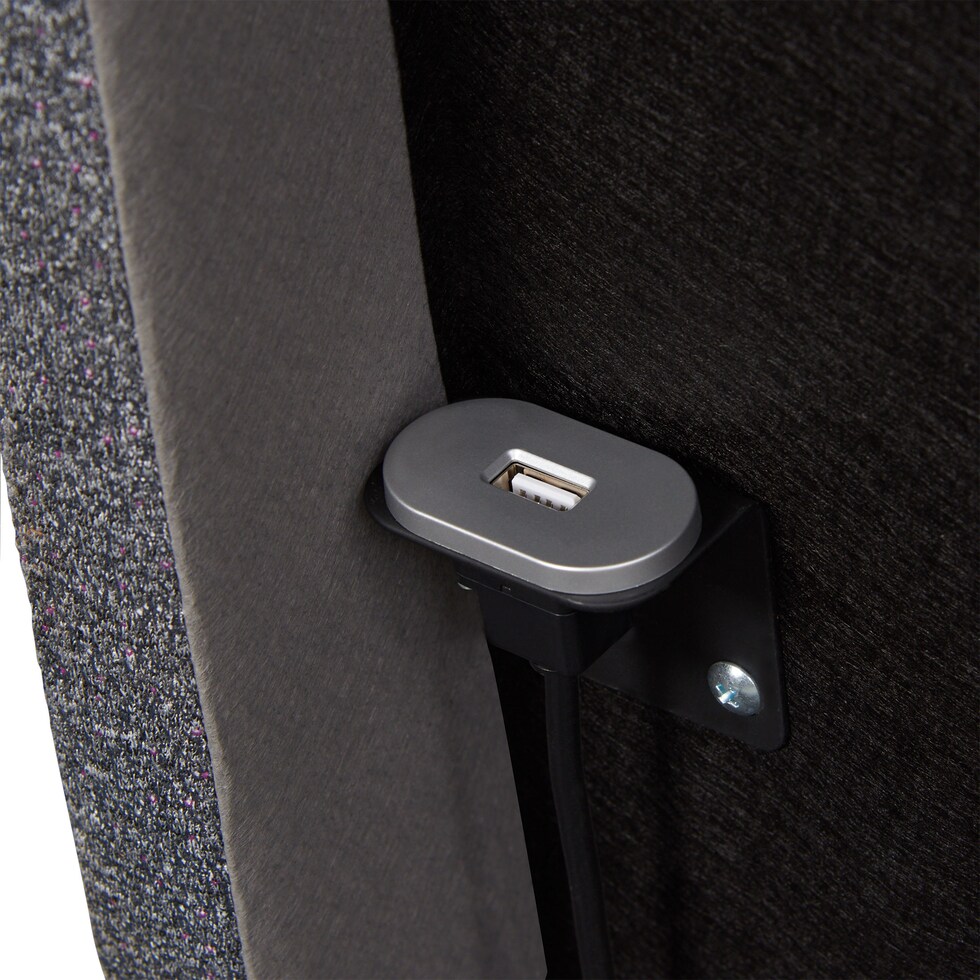 sleepfunction  gray king adjustable foundation   