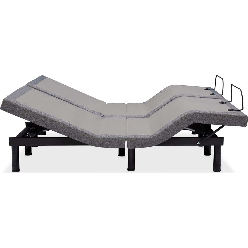 sleepfunction  gray king adjustable foundation   