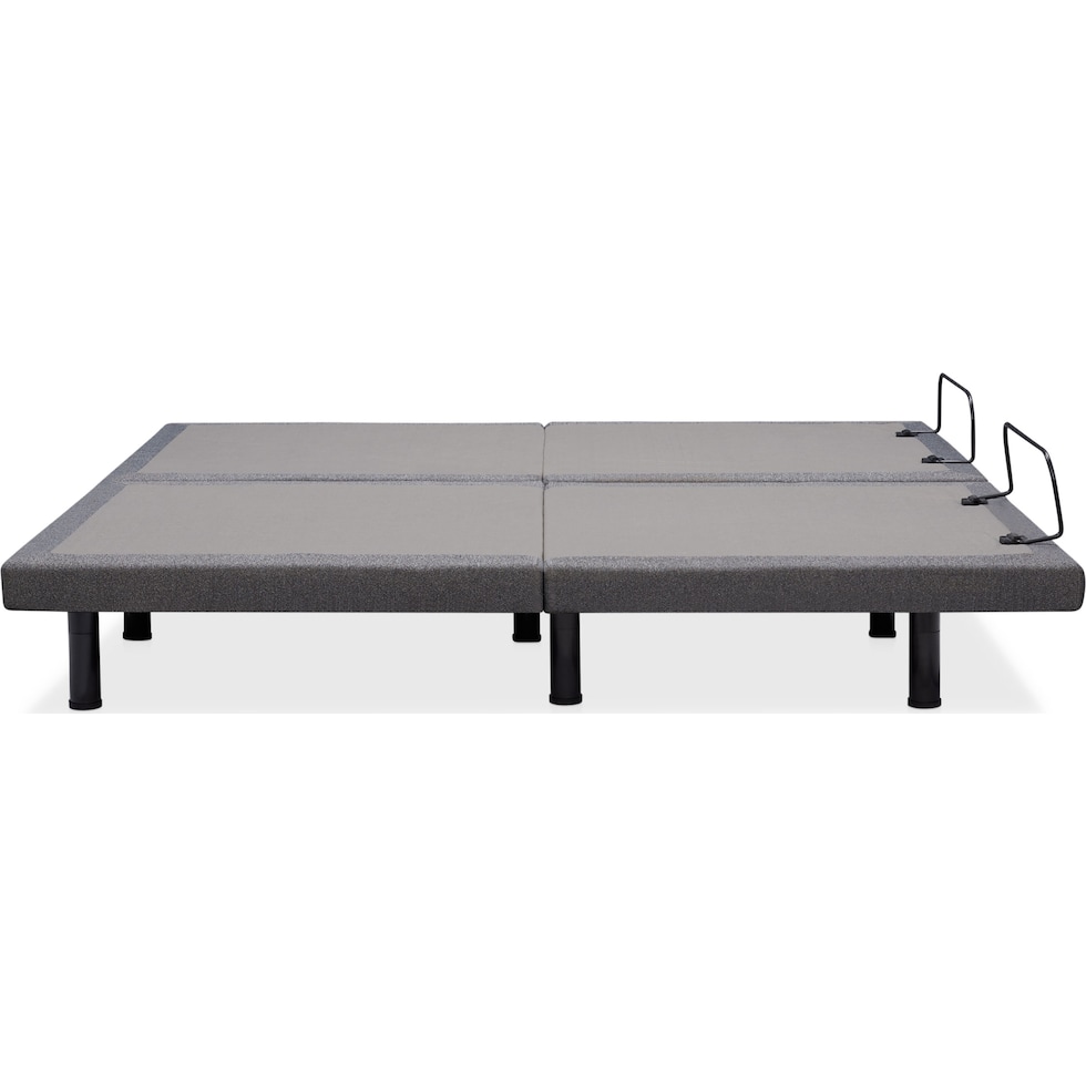 sleepfunction  gray king adjustable foundation   