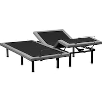 sleepfunction  gray king adjustable foundation   