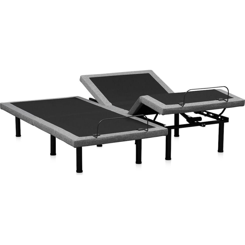 sleepfunction  gray king adjustable foundation   