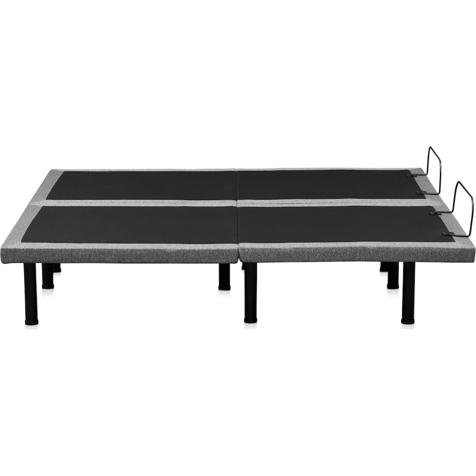 sleepfunction  gray king adjustable foundation   