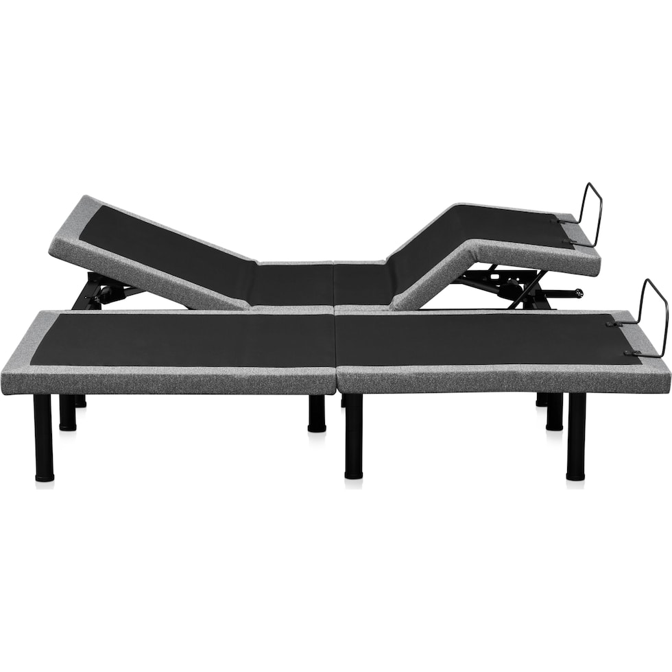 sleepfunction  gray king adjustable foundation   