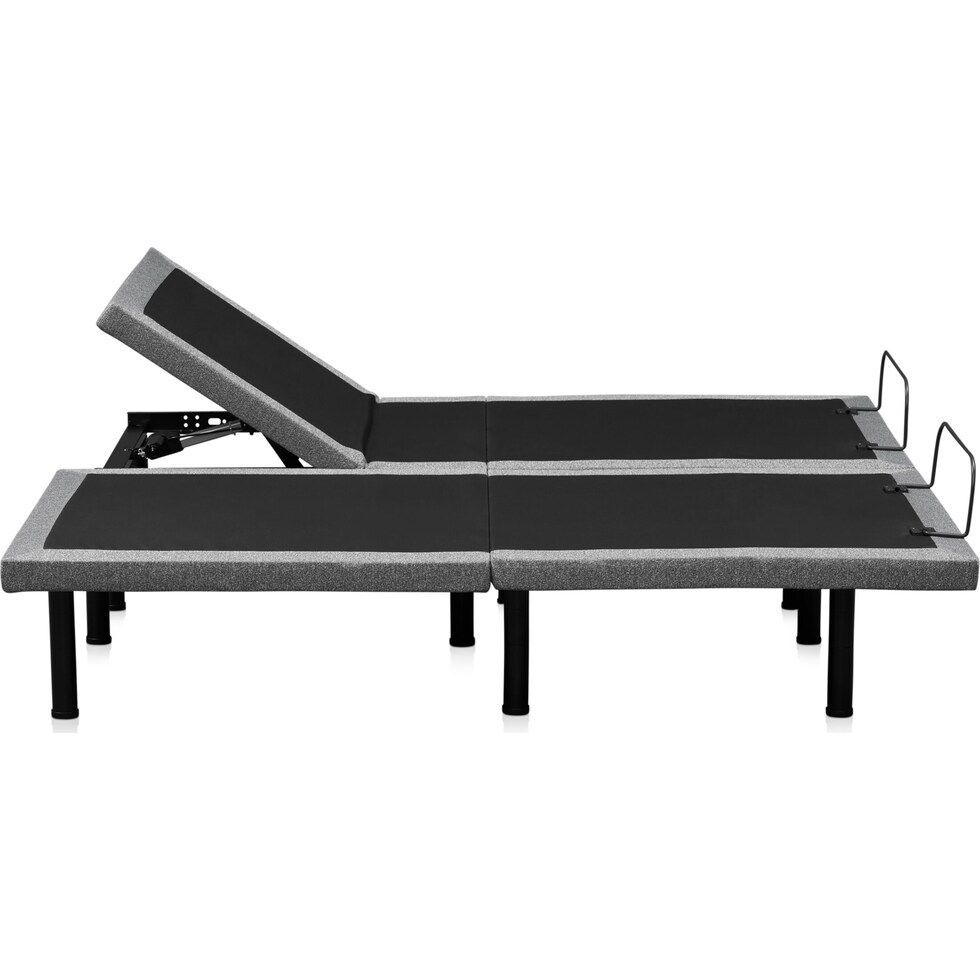sleepfunction  gray king adjustable foundation   