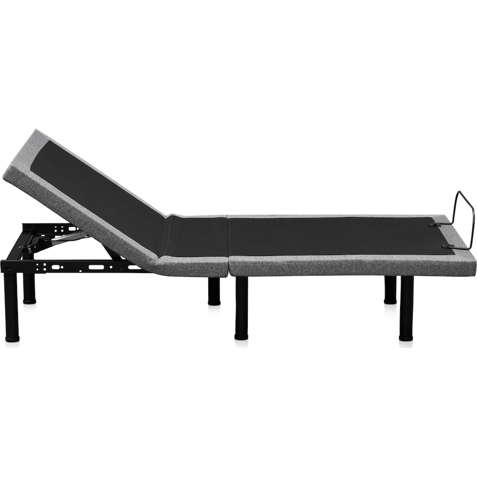 sleepfunction  gray king adjustable foundation   