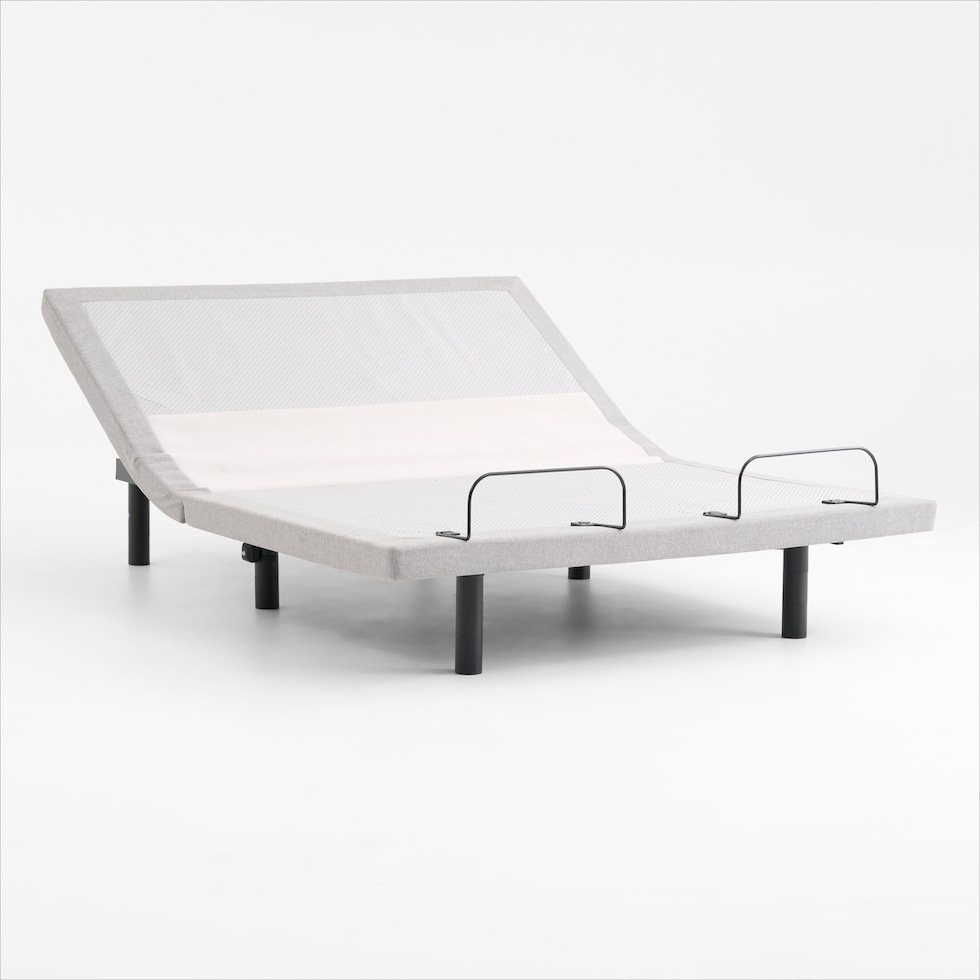 sleeptech gray california king adjustable foundation   