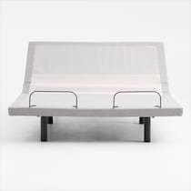 sleeptech gray california king adjustable foundation   