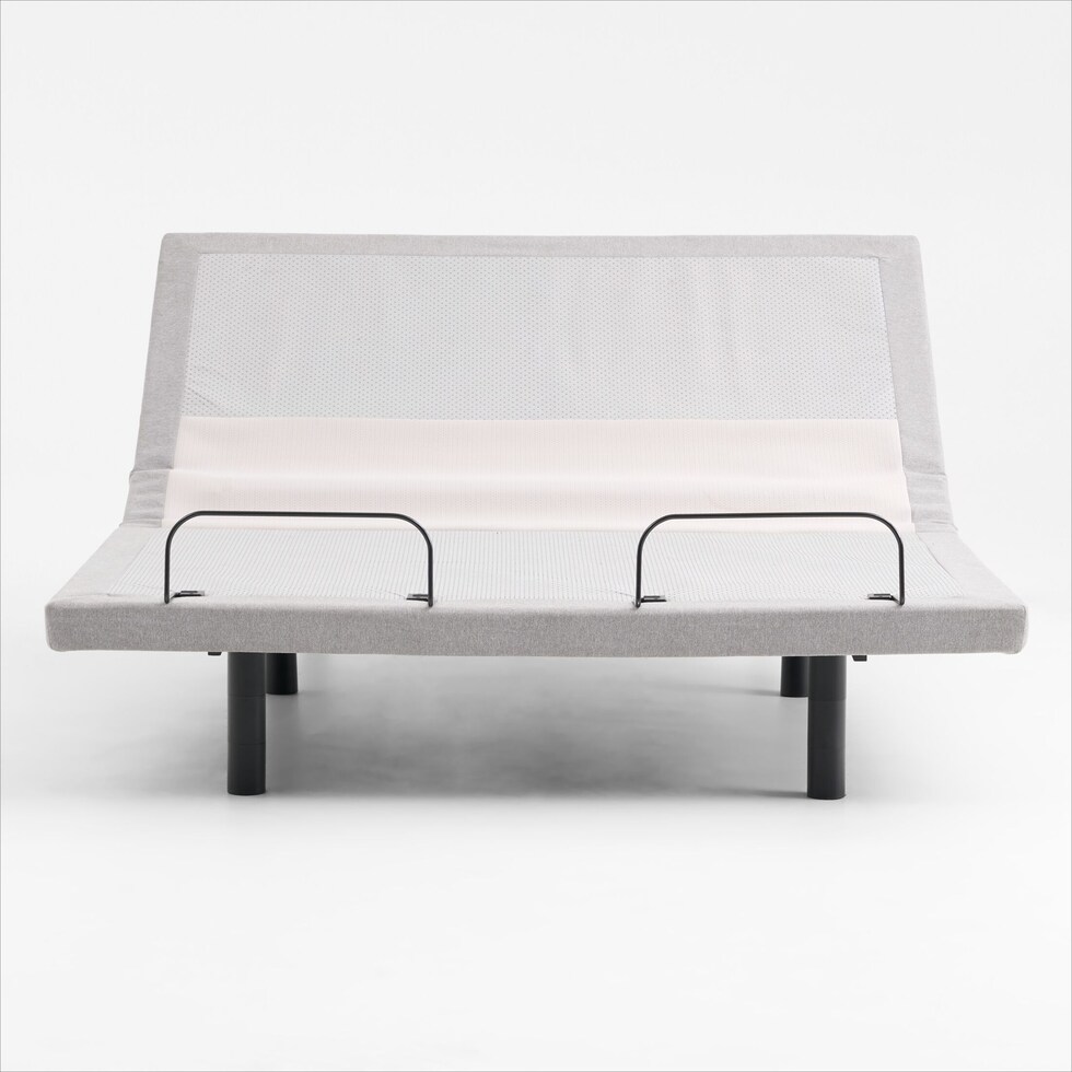 sleeptech gray california king adjustable foundation   