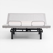 sleeptech gray california king adjustable foundation   